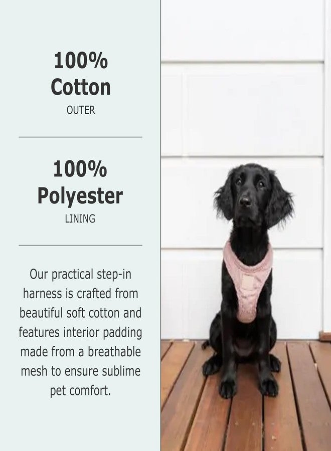 FuzzYard Life Corduroy Step in Dog Harness | Size S | Stylish Premium Corduroy Design in Soft Blush Perfect for Everyday Walks - Image 3